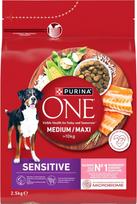 Purina Nestle PURINA One Adult Medium/Maxi Sensitive Rich in salmon with rice - dry dog food - 2,5kg