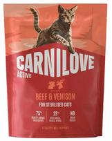 Sausas kačių maistas Carnilove Active Beef & Venison, jautiena, 0.4 kg