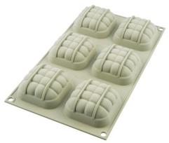Silikoninė kepimo forma Silikomart Mini Eleganza SF212, pilka sp., 30 cm x 17.5 cm, 0.1 l