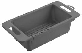 Kriauklės organizatorius - dėklas Metaltex Drain-Flex, 52 cm x 18 cm x 10 cm, polipropilenas (pp), pilka sp.