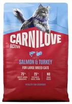 Sausas kačių maistas Carnilove Active Salmon & Turkey Large Breeds, kalakutiena/lašiša, 2 kg