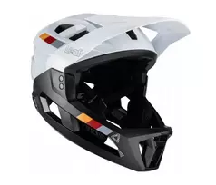 Dviračių šalmas su nuimamu apatiniu skydeliu LEATT Helmet MTB Enduro 2.0 V23, dydis L (59–63 cm), baltas