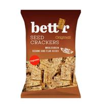 Ekologiški viso grūdo kviečių krekeriai su sėklomis, 150 g