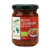 Ekologiškas saulėje džiovintų pomidorų pesto padažas, 140 g