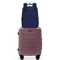 WINGS SKY003 + CRAKE 20″ – kuprinė 40×25×12 cm ir lagaminas 54×39×20 cm, TSA užraktas, 360° ratukai
