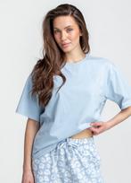 Pižama su leopardiniu raštu COTTON BLOOM 5127/010 Giulia, spalva ballad blue/ballad blue leo