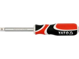 Galvučių rankena galvutėms ir antgaliams 1/4" CrV 50BV30 150mm YT-1427 YATO