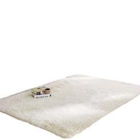 Ypač minkštas baltas pūkuotas kilimas kambariui, 160 * 230 cm / 62,9 * 90,5 colio
