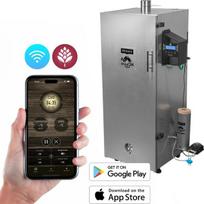 Elektrinė rūkykla plieninė su WiFi valdymu 220L 1500W 10 lygiai 20–25kg karštam ir šaltam rūkymui 330348 Browin