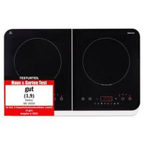 Plaque Induction Posable - MEDION MD18493 - 2 Degikliai - 3500W - 60/240°C - 8 Programos - I 59 x P 36 x A 6 cm - Balta/Juoda