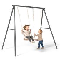 Dvigubos sodo sūpynės vaikams HyperMotion su reguliuojamu aukščiu, bežinės