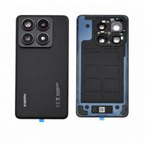 Xiaomi 14T / Xiaomi 14T Pro galinis dangtelis su kameros stikliuku (Black) (Compatible)