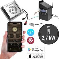 Elektrinis modulių komplektas sodo rūkykloms ir BBQ rūkymui 2700W Wi-Fi valdiklis temperatūros valdymas 230V dragON 330365 Browin