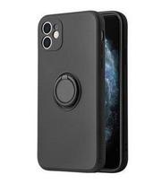 Nugarėlės dėklai iLike Apple iPhone 14 SILICONE RING Black