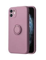 Nugarėlės dėklai iLike Apple IPHONE 14 PRO SILICONE RING Purple