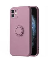 Nugarėlės dėklai iLike Apple IPHONE 14 PRO MAX SILICONE RING Purple