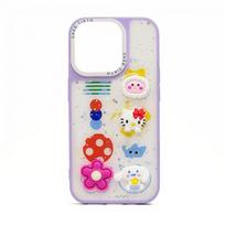 Nugarėlės dėklai iLike Apple iPhone 14 EPOXY CARTOON COVER Purple