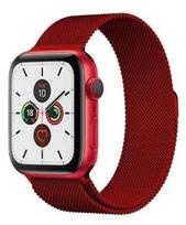 Dirželis iLike Apple Magnetic Strap Watch 7 7/8 41mm Magnetic Band Bracelet Bracelet Red