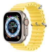 Dirželis Dux Ducis  Strap Watch Strap 8 / 7 / 6 / 5 / 4 / 3 / 2 / SE (41 / 40 / 38mm) Silicone Band Bracelet Yellow