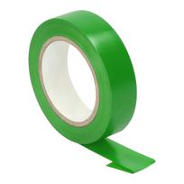Įrankiai ir matavimo prietaisai // Įrankių, priedų naujienos // Taśma izolacyjna zielona, uniepalniona, szerokość 15mm, grubość 0,13mm, długość 10m