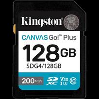 KINGSTON 128GB SDXC Canvas Go Plus Gen4 200MB/s C10 UHS-I U3 V30