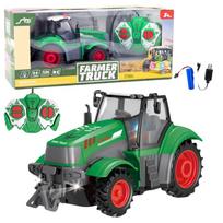 Žaidimų zona | PC | Konsolės | Priedai // Radijo valdomi žaislai ir priedai // Ciągnik Traktor Rolniczy Zdalnie Sterowany RC Zielony 1:24
