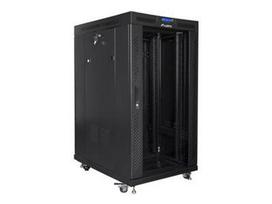 Lanberg | Rack cabinet 19" free-standing 22U/800x1000 (flat pack) with glass door | FF01-8022-12BL | Black