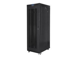 Lanberg | Rack cabinet 19" free-standing 27U/800x1000 (flat pack) with glass door