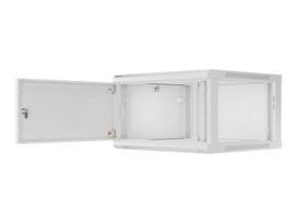 Lanberg | Rack cabinet 19" wall-mount 12U/600x450 for self-assembly with metal door (flat pack) | WF01-6412-00S | Grey