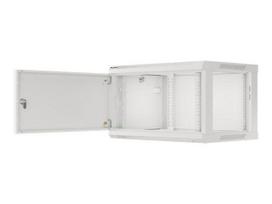 Lanberg | Rack cabinet 19" wall-mount 6U/600x450 for self-assembly with metal door (flat pack) | WF01-6406-00S | Grey