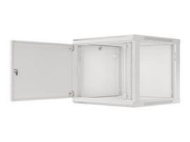 Lanberg | Rack cabinet 19" wall-mount 9U/600x600 (flat pack) for self-assembly with metal door | WF01-6609-00S | Grey