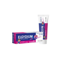 ELGYDIUM dantų pasta gelis vaikams KIDS Red Berries ėduonies kontrolei, uogų skonio, 3-6 m., 50 ml