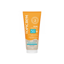 TOPICREM drėkinamasis apsauginis losjonas SPF50+, SUN PROTECT, 200 ml