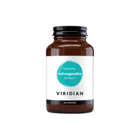 VIRIDIAN ORGANIC ASHWAGANDHA EXTRACT, 60 kapsulių