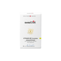 SWISSOVIT vitamino B kompleksas, 30 kapsulių