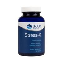 TRACE MINERALS B  grupės vitaminų kompleksas su vaistažolėmis STRESS-X, 60 tablečių