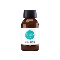 VIRIDIAN ORGANIC ELDERBERRY EXTRACT + VIT C, nuo 1 m., 100 ml