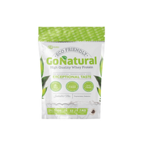 GO POWDERS išrūgų baltymai GO NATURAL, sausainių skonio, 1 kg