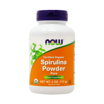 NOW  spirulinos milteliai, 113 g