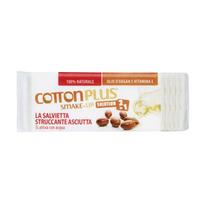 COTTON PLUS 2IN1 sausi makiažo vatos lapeliai su pieneliu ARGAN, 60 vnt.