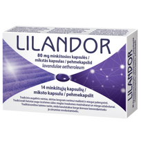 LILANDOR 80 mg, minkštosios kapsulės, minkštosios kapsulės, N14