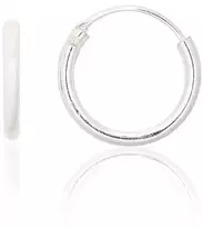 Sidabriniai auskarai –žiedai - 12 mm. - 0.5 g.
