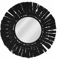 Home Styling Collection Sieninis veidrodis Juodas Apvalus 32 cm