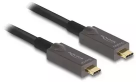 „Delock“ aktyvus optinis USB-C™ 4K vaizdo + duomenų + PD kabelis, 10 m