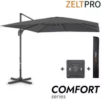 Zeltpro Lauko skėtis su Solid padu ir užvalkalu Comfort Antracito