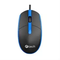 Pelė C-Tech C-TECH Myś WM-10, juoda-mėlyna, USB