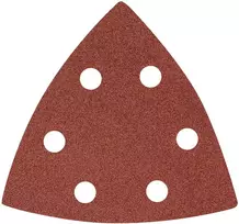 Papier Delta Velcro švitrinis popierius 93 x 93 mm P120, 5 vnt., su 6 skylėmis