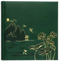 Nuotraukų Albumas - Gedeon KD46200 200 Nuotraukų 10x15 Įdėti Knyga Lotus Pond Žalias Žalia