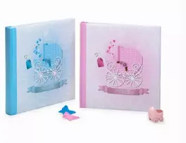 Kūdikių Nuotraukų Albumas - KPH FA-937 Baby Move 60 Puslapių 29x32 cm Knyga Mėlyna