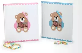 Nuotraukų Albumas - KPH FA-910 Kūdikio Albumas 60 Puslapių Nuotraukoms Iki 10x15 cm - Marga